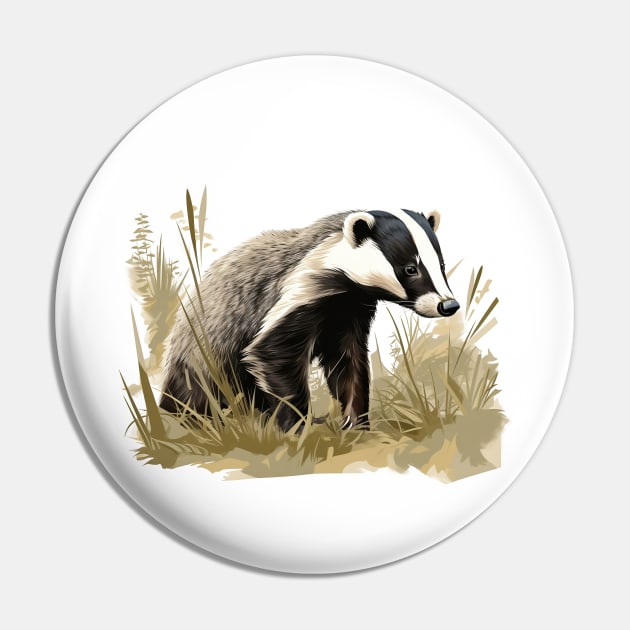 Badger Pin by zooleisurelife
