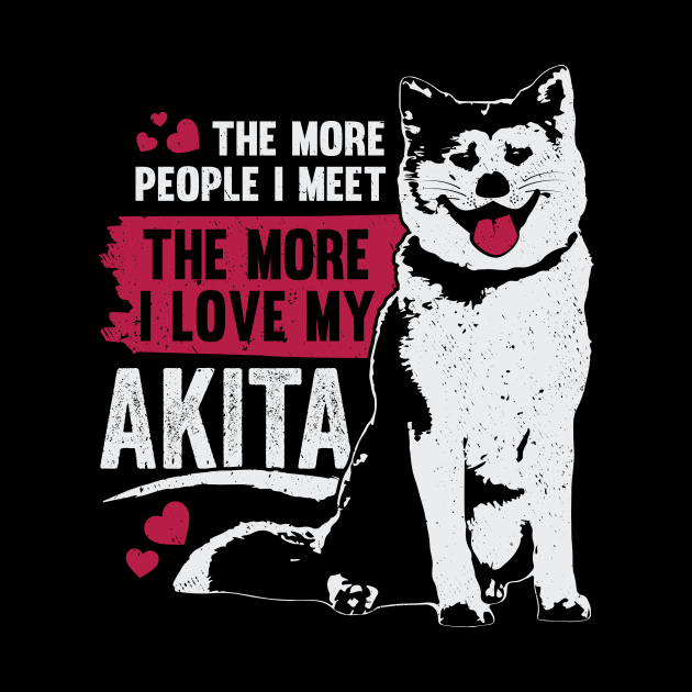 Akita Inu Dog Lover Gift by Dolde08