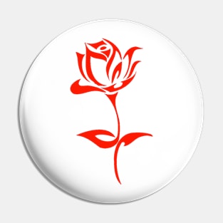 tribal rose Pin