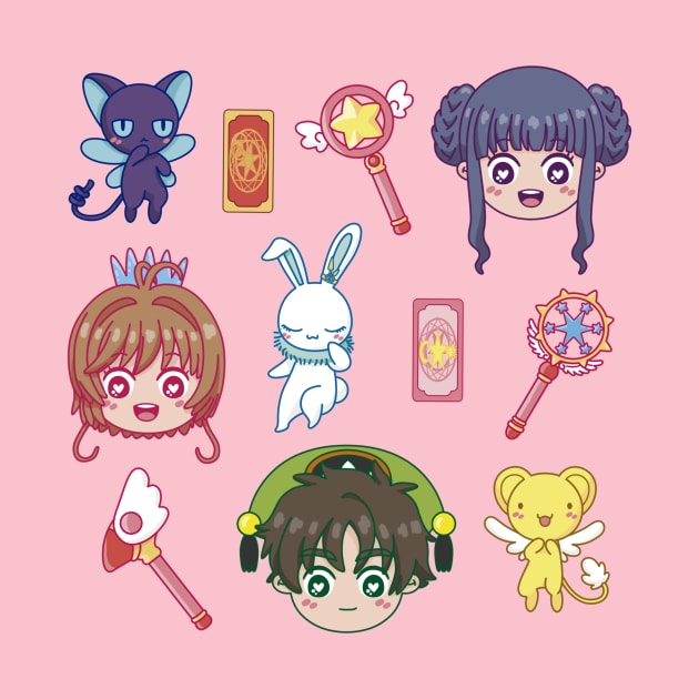 Cute Cardcaptor Heads by WafflemeAndCo1