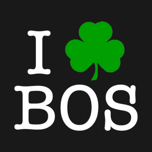 I Clover Boston (White Lettering) T-Shirt