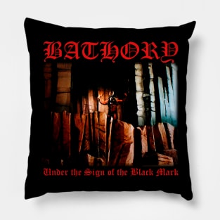 Bathory Under the Sign of the Black Mark Pillow