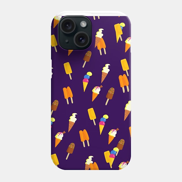 Ice Cream Pattern Phone Case by FoodPatterns