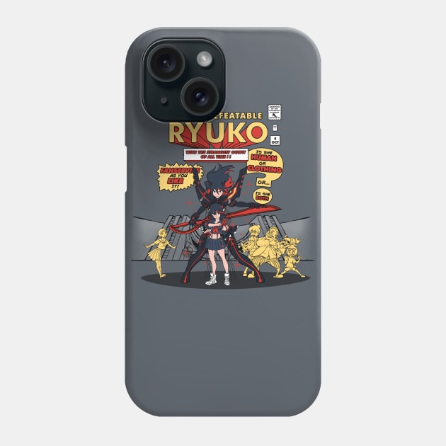 The Undefeatable Ryuko Phone Case by Adam Endacott