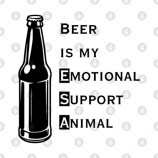 Emotional Support Animal-Beer by YOPD Artist