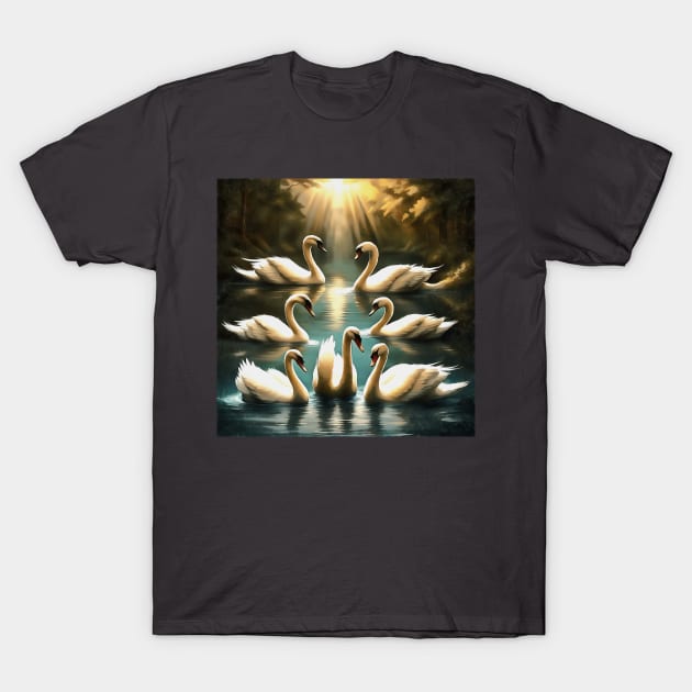T-shirt Graphique RUSH Seven Rivers Noir Pour Homme - Taille M