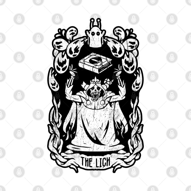 Adventure time The lich King, tarot card design of The Lich King from adventure time by The Japanese Fox