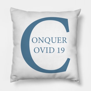 Conquer covid 19 Pillow