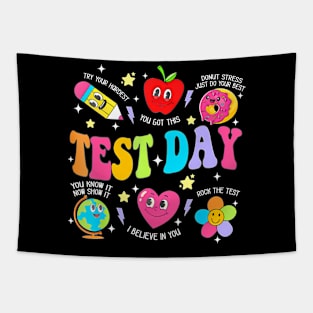 Test Day The Test Testing Day Motivational Teacher Kids Tapestry