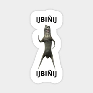 Ijbiñij wolf dancing meme animation 3d quote Magnet