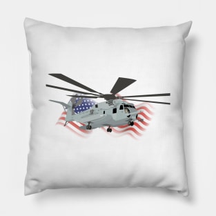 Military CH-53E Helicopter Pillow