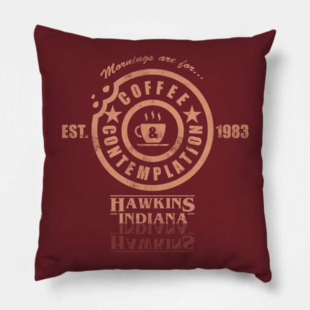 Coffee & Contemplation Pillow by JoelHorton