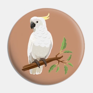 Cockatoo bird Pin