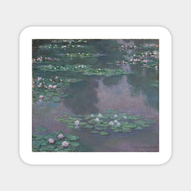 Nymphéas - Claude Monet Magnet by themasters