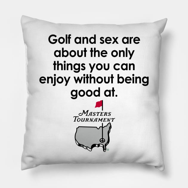 having fun golfing Pillow by MK67