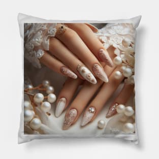 wedding manicure Pillow