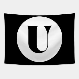 U (Letter Initial Monogram) Tapestry