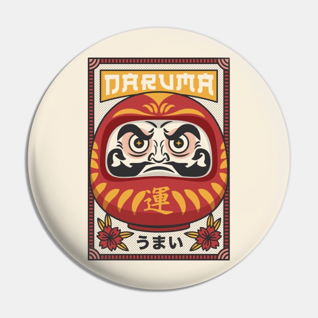 Vintage daruma poster Pin by redwane