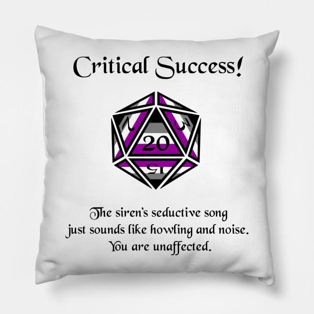 Asexual Pride Critical Success Pillow by DiamondsandPhoenixFire