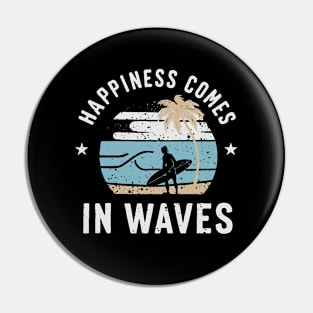 Happiness Comes In Waves, Sea Life Pin