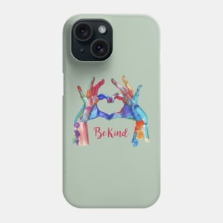 Spread Love and Kindness with Our Heart-Shaped Be Kind Design Phone Case