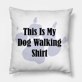 Dog Walking Shirt Pillow