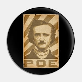Edgar Allan Poe Retro Propaganda Pin