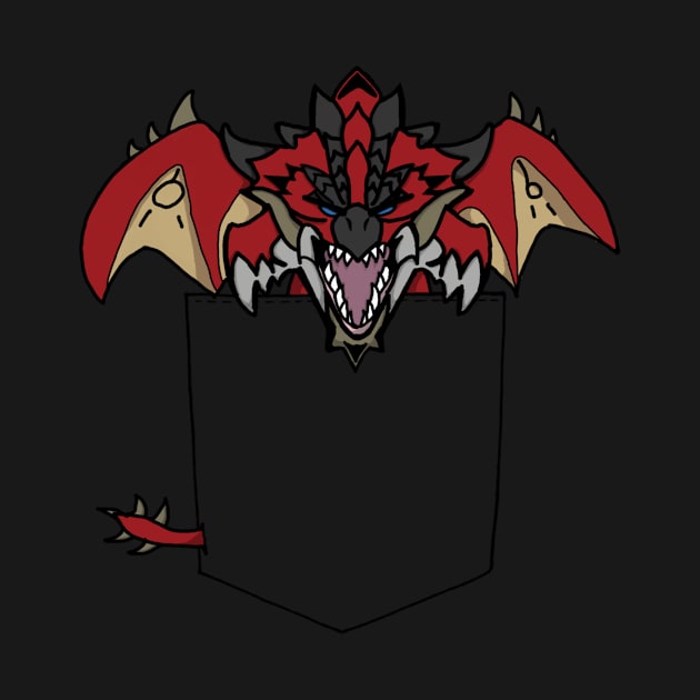 Rathalos Pocket Monster by frostwhitewulf