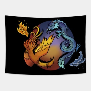 Phoenix and Dragon Tapestry