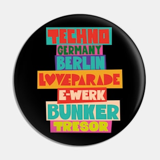 Rave Revival: Berlin's 90s Techno Scene Tribute Pin