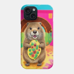 groundhog with cactus under bridge Phone Case