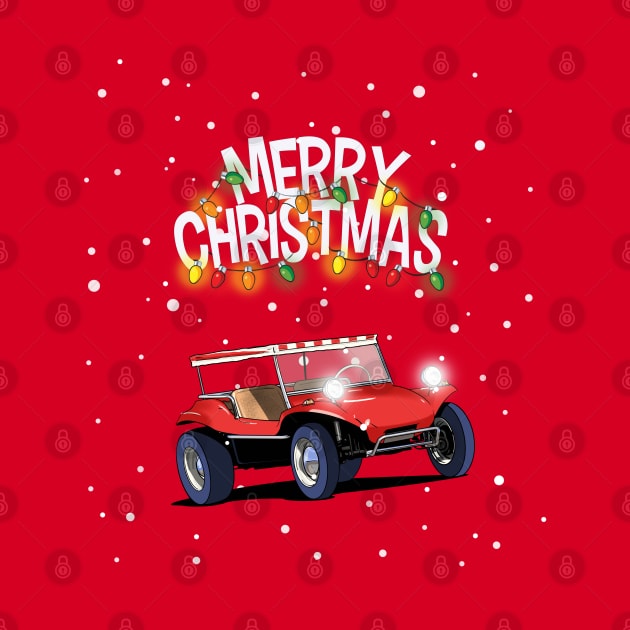 Baja Beach Buggy Christmas Jumper design. by Webazoot