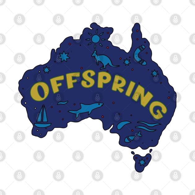 AUSTRALIA MAP AUSSIE OFFSPRING by elsa-HD