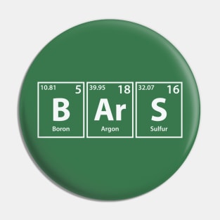 Bars (B-Ar-S) Periodic Elements Spelling Pin