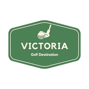 Victoria Australia - Golf Course Travel Destination Logo T-Shirt