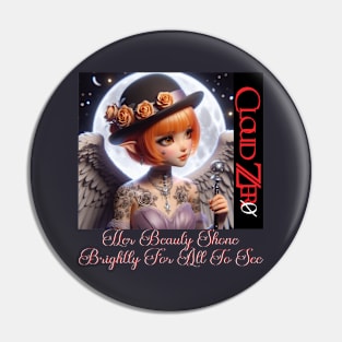 Cloud Zer0 Angel Girl Pin