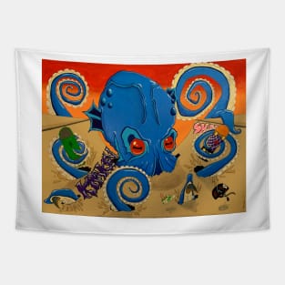 Halfpipe Kraken Tapestry