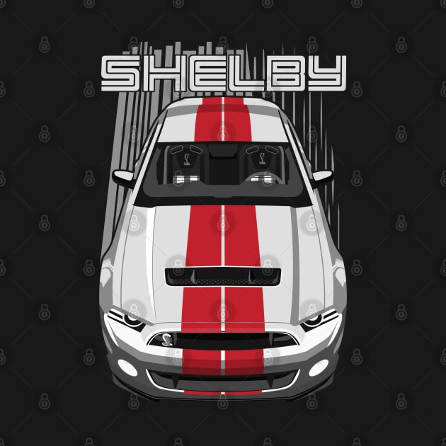 Shelby GT500 S197 - White & Red by V8social