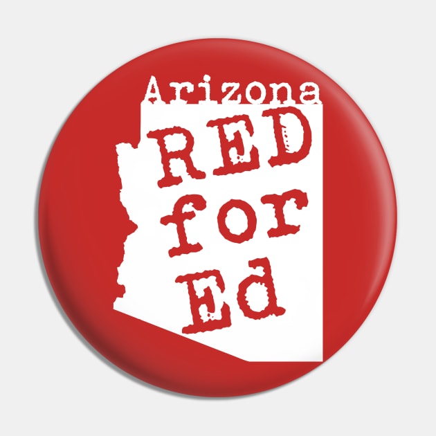 Red for Ed shirt Pin by diardo