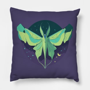 Luna Moth Pillow