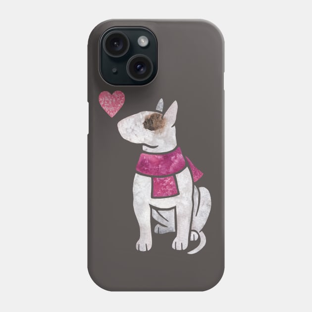 English Bull Terrier Phone Case by animalartbyjess