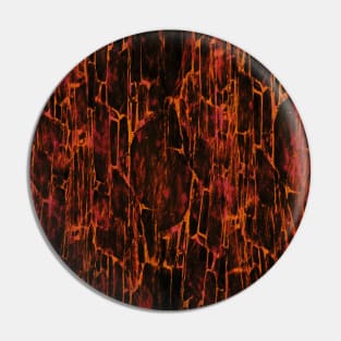 Orange Savad Abstract Pattern Pin