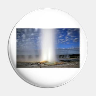 Night Clepsydra Geyser Yellowstone Park (C008/9514) Pin