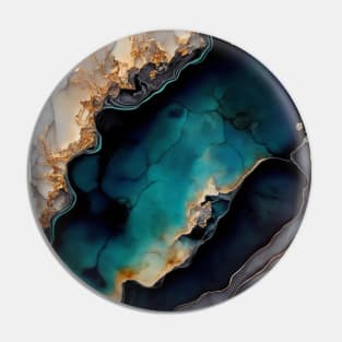 Grand Pool - Abstract Alcohol Ink Resin Art Pin