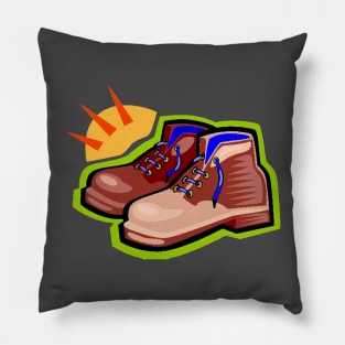 Shoes at Sunrise 90s Vibes Pillow