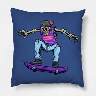 SKeleton skate Pillow