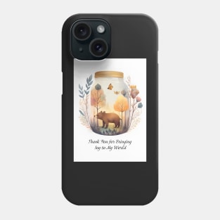 Enchanted Bear in a Jar Joy World Phone Case