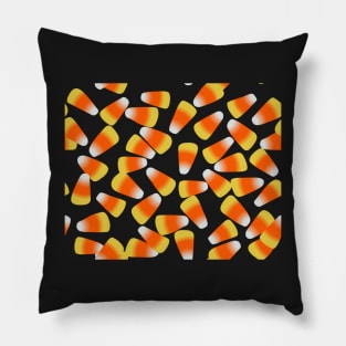 Candy Corn Tile (Black) Pillow