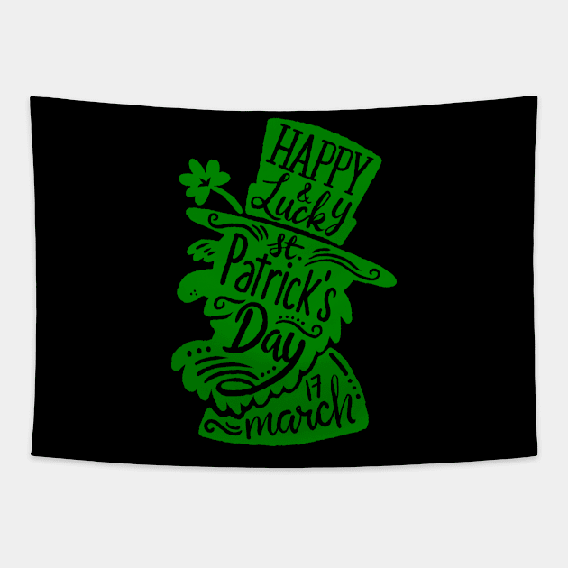 St Patrick day Tapestry by Norzeatic