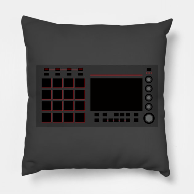 Dope Beat Machine Series #12 (No Text) Pillow by Steve Traxx (ProducerBeat.com)